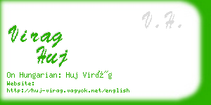 virag huj business card